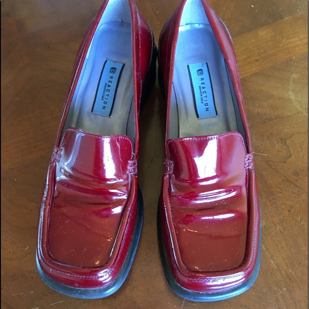 Shiny red women’s shoes